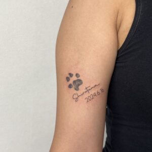 肉球、レタリング